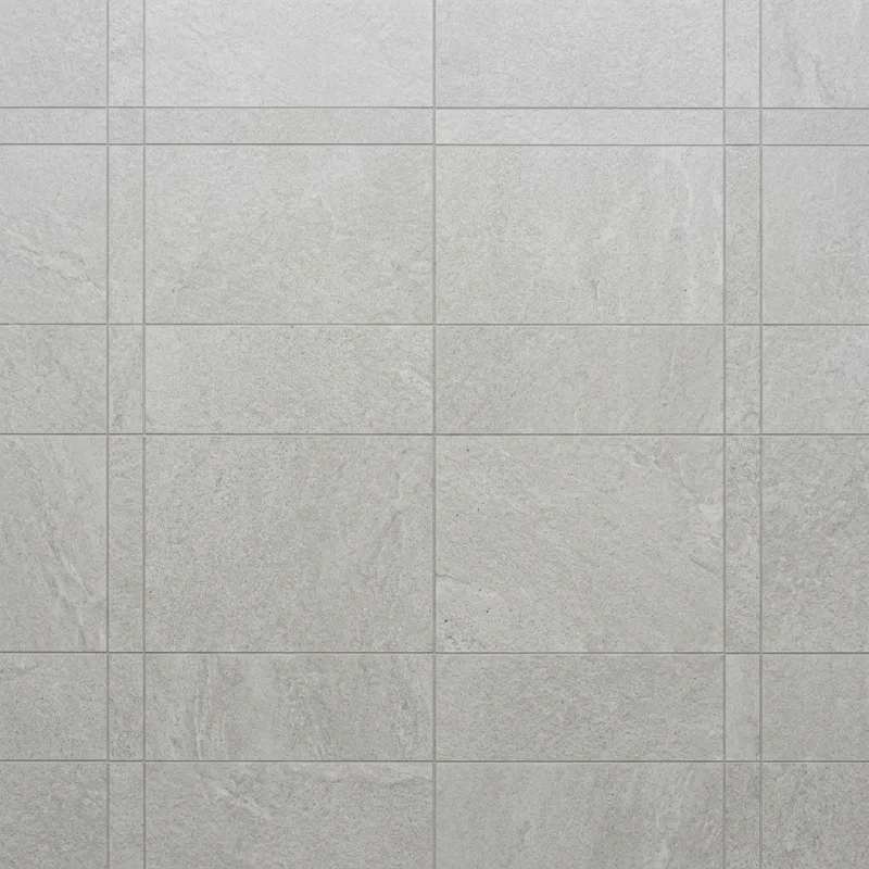 Design idea: close-up of grey stone-look porcelain tile